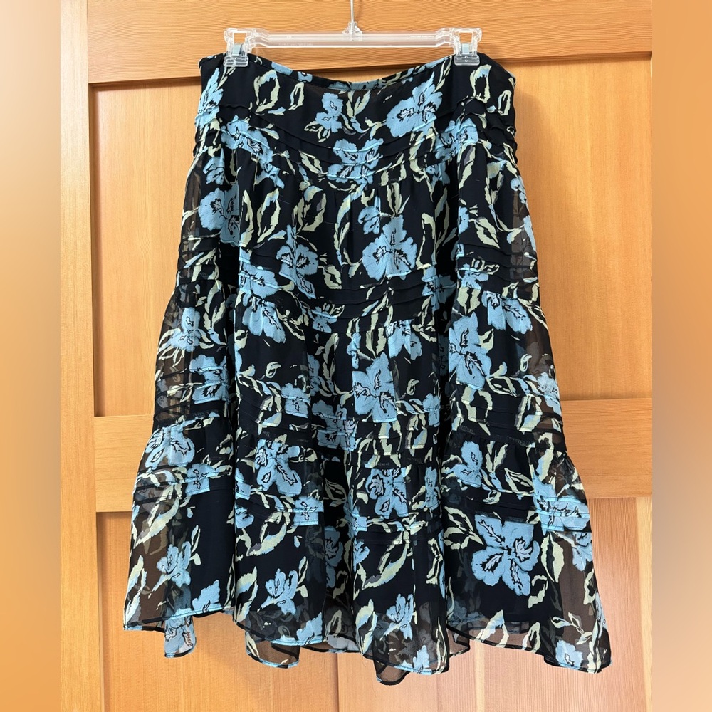 Alfani  tiered silk skirt